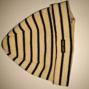 Saint James hat - cream and navy blue